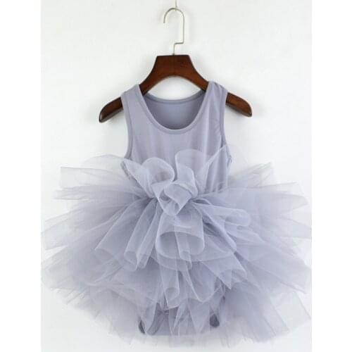 Girls Dress Childrens Pettiskirt Lovely Baby Girl Lace Ballet Dress Kids Tulle Tutu Sleeveless Vest Dress Vestidos Girl Dresses