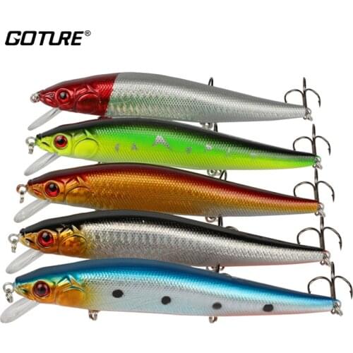 Goture 16cm/23g Minnow Fishing Lure Wobblers Hard Artificial Bait with 3D Eyes Sharp Fishing Hooks Fishing Accessories