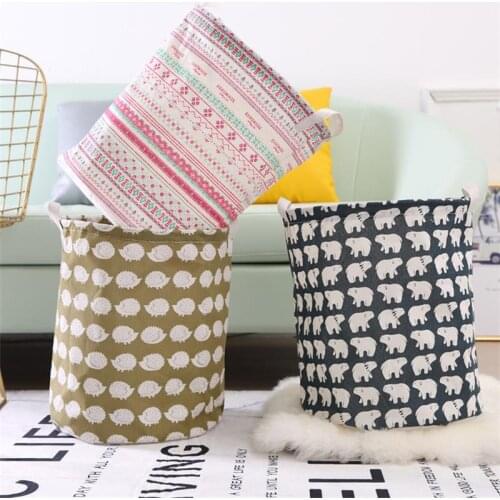 Dirty Laundry Basket Folding Clothing Storage Bucket with Handle Clothes Toys Organizer Bathroom Organizer Large Capacity