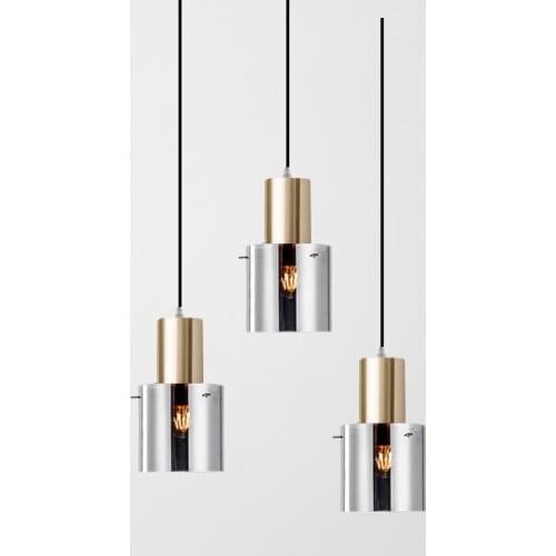 Modern Rose Gold Bedroom Beside Art Pendent lamp Single Creative Glass Restaurant Dining Room Pendent Lights Nordic Bar Showcase