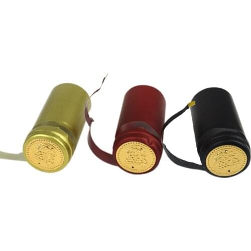 200pcs Pvc Heat Shrink Cap With Tear-off Line Import Row Material Home Brewing Red Wine Bottle Bar Seal DIY Accessories