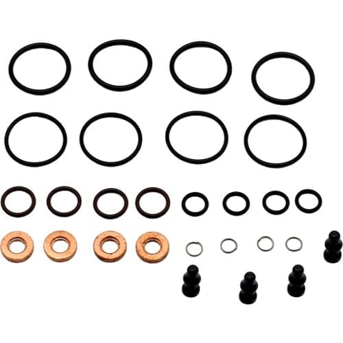 Engine High Pressure Fuel System Pump Seal Sealing Orings + Washer Shim Gasket Repair Kit Full Set for Bosch SI-AT28081