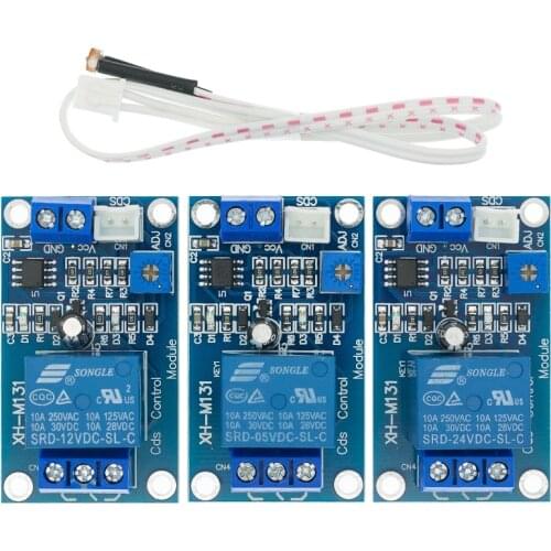 XH-M131 DC 5V 12V 24V 10A Light Control Switch Photoresistor Relay Module Detection Sensor brightness Automatic Control Module