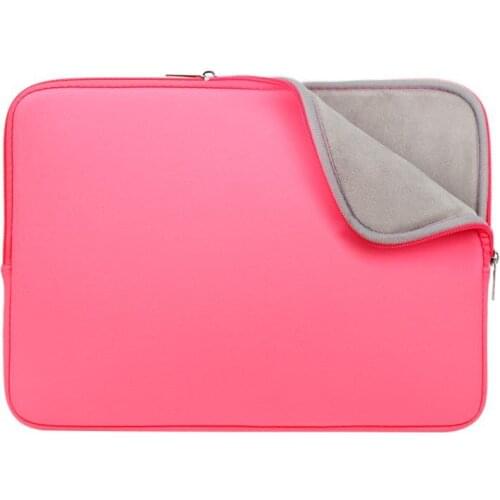 RAINYEAR Laptop Sleeve Protective Case Soft Fluffy Lining Padded Zipper Cover Bag 11 12 13 15 15.6 inch for Macbook Pro Air HP