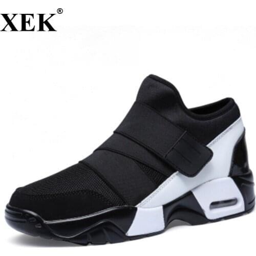XEK New Women Casual Shoes Air Breathable Casual Fashion Krasovki boty calcados obuv Tenisky Flat Height Increasing shoes WFQ104