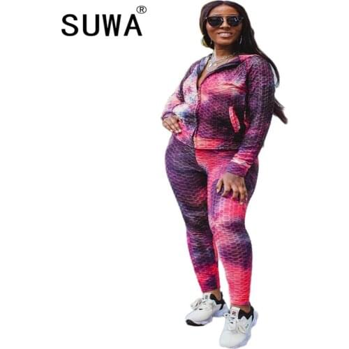 Hooded Jackets 2 Piece Set Women Clothes Autumn Winter Top And Sporting Pants Sweat Suit Two Piece Vocation Outfit Matching Sets