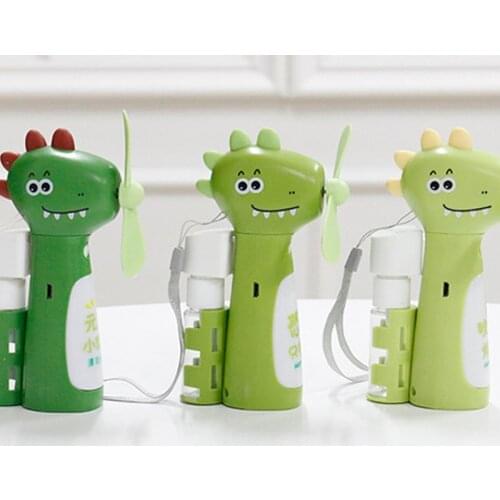 2020 New Summer Cool Handheld Spray Mini Dinosaur Fan Lanyard Convenient Portable USB Charging Fan Summer Home Essentials