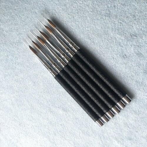 2018 nail brush Promotion Wholesale+New Design 10# Pure Kolinsky Professional Painting Nail Acrylic Brush Free Shipping