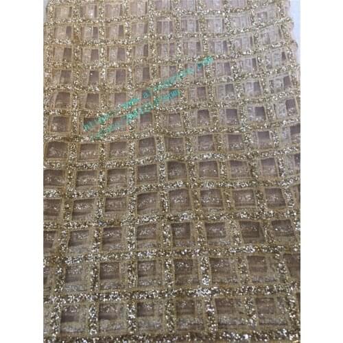 5yards Indian sexy glued print glitter tulle mesh fabric hot sale with sequins glitter for stage dress