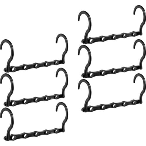 Newest Arrival 6PCS Coat Hanger Portable Household Closet Organizer Plastic Hook Storage Rack for Clothing