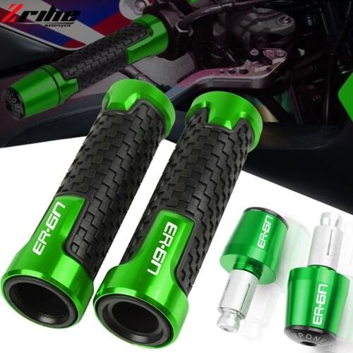 For KASASAKI ER6N ER-6N ER 6N ER6 N 20010-2017 2016 2015 Motorcycle CNC Aluminum Accessories Handlebar knobs Handle Grips Ends