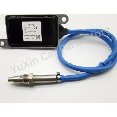 Car 24V Nitrogen Nox Oxygen Sensor 5WK96783B For Man Euro6 Trucks 51.15408-0018 51154080018 5wk96783B