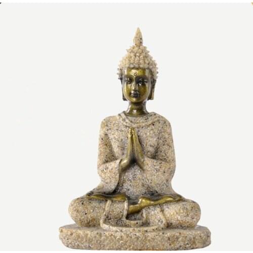 BUF Buddhism Adornment Statue Tathagata India Yoga Mandala Buddha Sculptures Resin Craft Amitabha Buddha statue figurine