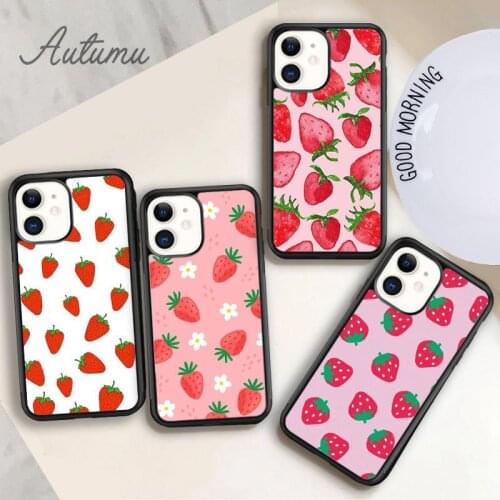 Strawberry Fields Phone Case for iPhone 11 12 Pro Max mini X XR XS SE 2020 5 6S 7 8 Plus Samsung Galaxy S8 S9 S10 Cover shell