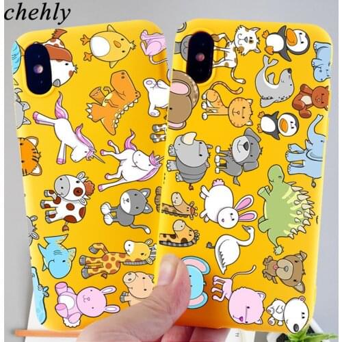 Cute Phone Case for IPhone 6s 7 8 11 Plus Pro X XS MAX XR Funny Graffiti Cases Soft Silicone Fitted TPU Back Cover Accessories