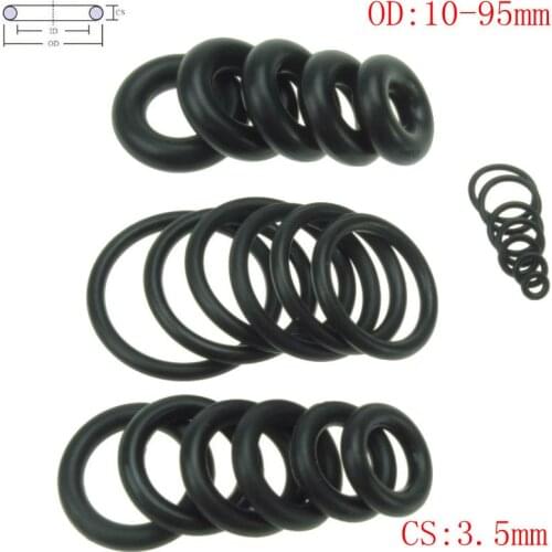CS 3.5mm OD10-95mm NBR Rubber O Ring O-Ring Oil Sealing Gasket Automobile Sealing