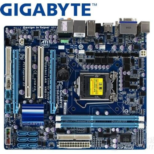 GIGABYTE GA-H55M-D2H Desktop Motherboard H55 Socket LGA 1156 i3 i5 i7 DDR3 16G Micro-ATX Original Used Mainboard H55M-D2H
