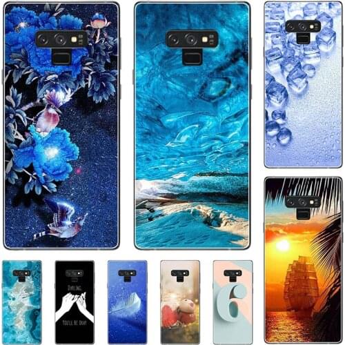 For Samsung Galaxy Note 9 N960 SM-N960F SM-N960U 6.4" Cover Fashion Cool Cartoon Flower Capa Soft Silicone TPU Case