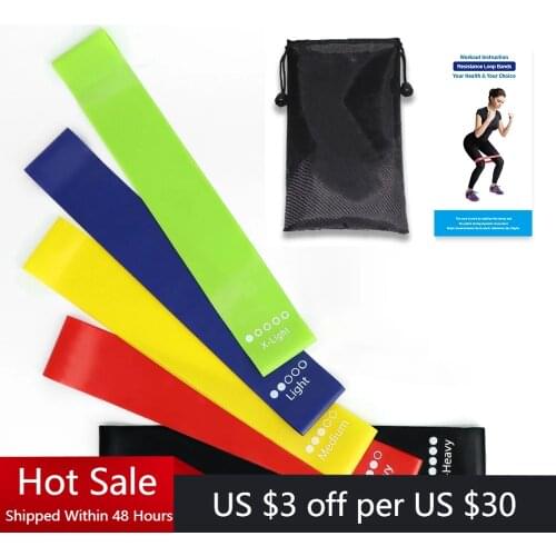 Fitness Resistance Bands Pilates Yoga Elastic Exercise Band Workout Expander Rubber Fitness Loop Home Gym Training Equipment