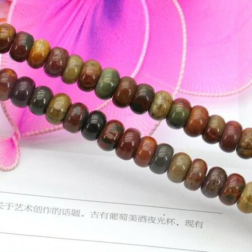 Abacus shaped multicolor picasso loose beads 5x8mm 15" 2pc/lot DIY stone beads hot jewelry making wholesale