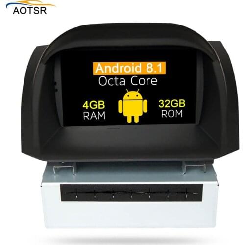 IPS Screen Android 9.0 Car DVD Multimedia player head unit for Ford Fiesta 2013 2014 2015 2016 with GPS navigation Radio stereo