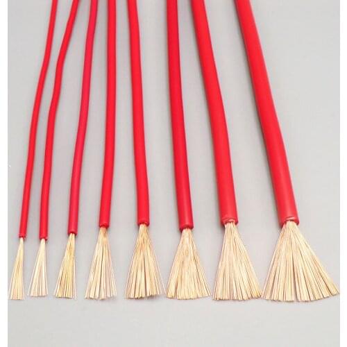 Soft Electronic line 10mm² 1 core Multi-strand Oxygen-free Copper Signal Connecting Wire 100m RV Cable (8-7AWG)