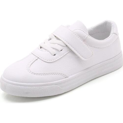 Kid Shoes Children Boys Girls Sneakers Solid Color White Baby Leisure Canvas shoes Primary School Shoes Soft Bottom SSJ015