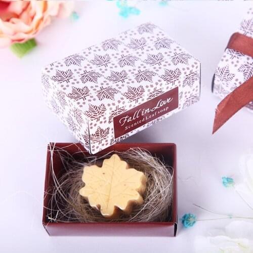 Creative soap, handmade soap, maple leaf soap, wedding gift 20PCS