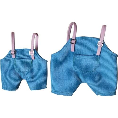 15-20cm doll use doll overalls plush stuffered doll dungarees