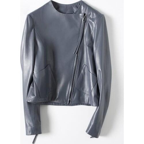 Real Genuine Leather Jacket 2020 Spring Sheepskin Coat Motorcycle Coat Women Female Coats Women Korean Autumn Clothes WPY1379