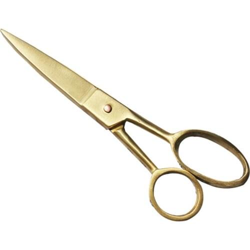 Handmade Brass Scissors Household Tailor Kitchen Office Small Stainless Steel Large Scissors craft scissors embroidery sissors