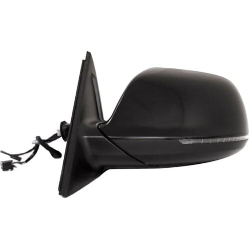 Left Side Mirror Rear View Mirror Assembly Black for 2009-15 - Q5 Heated Blinker Power Folding BSM 11Pin 8R1857409K