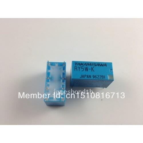 10PCS RY5W-K TAKAMISAWA 5V DPDT Miniature Relay