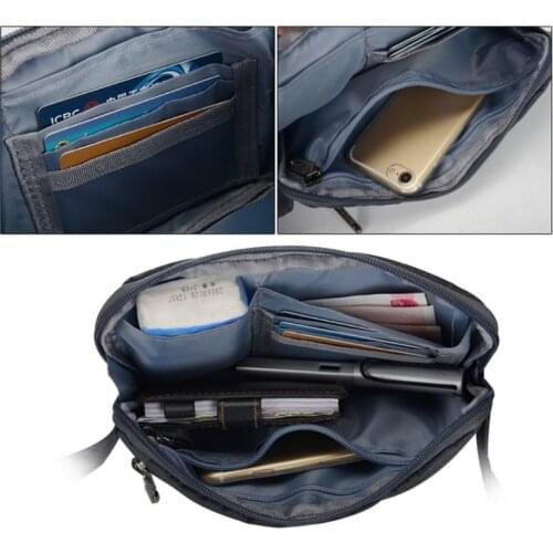 Men Nylon Belt Bum Waist Phone Pouch Fanny Pack Crossbody Shoulder Sport Zip Bag 20CA