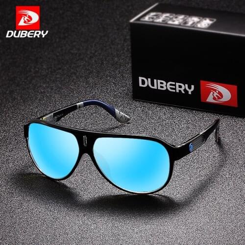 DUBERY 2018 Sport Sunglasses Polarized For Men Sun Glasses Goggle Driving Personality Color Mirror Luxury Brand Designer UV400