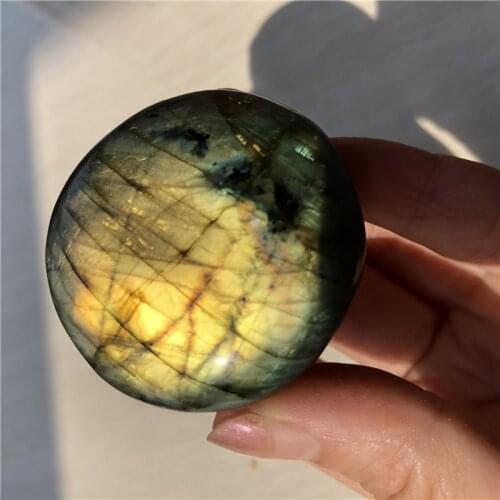 Natural labradorite palm stone high flash labaradorite stones crystal healing stones meditation