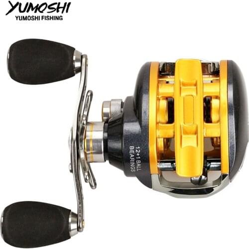 New Right or Left Baitcasting Reel BAITCAST REEL 12+1BB 6.2:1 Bait Casting Fishing Reel Magnetic and Centrifugal AOC