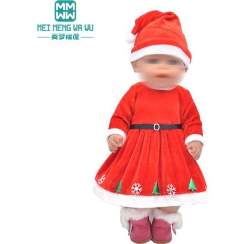Baby doll clothes for 43cm new born doll American doll OG girls gift Christmas skirt suit