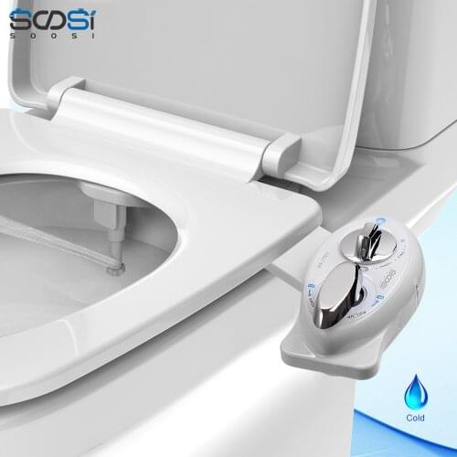 Non-Electric Bidet Toilet Seat anal Single Left Handle SS7701