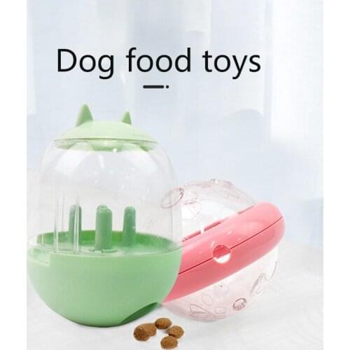 Dog Food Snack Dispenser Toy Pet Slow Shake Dispensing Ball For Dog And Cat Fun IQ Positive Stimulation Tumbler Ball Toys