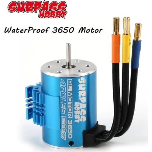 Waterproof 3650 1650KV 2050KV 2300KV 3100KV 3500KV 3900KV 4300KV 5200KV 5900KV Brushless Motor for 1/10 RC Car Monster Buggy Tru