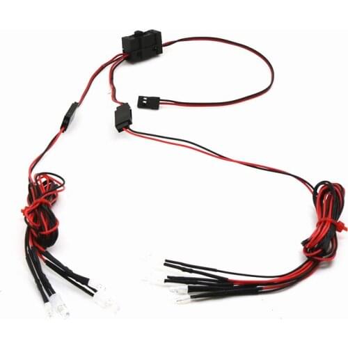 Y Line With Switch One For Two / Three / Four Oil Car Tram Channel Extension Lines Light Line For TRX4 Crawler RC JR to JST S91