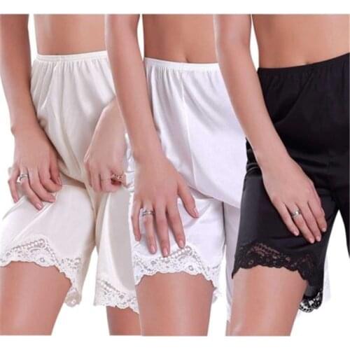 Women Lace Sleep Shorts Knickers Bloomer Breathable Short Loose Panties Sexy Lingerie Sleepwear Household Clothing