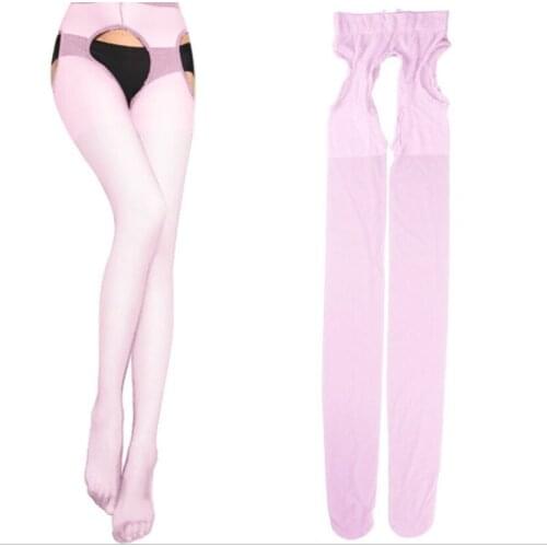 2pairs Women Sexy Pantyhose Big Hole Lingerie Stockings Fashion Temperament and Interest Tights