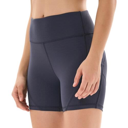 Female Gym Jogging Running Shorts Yoga Shorts Women High Waist Lifting Push Up Tight Sports Pocket Fitness Yoga Short Pants 2021