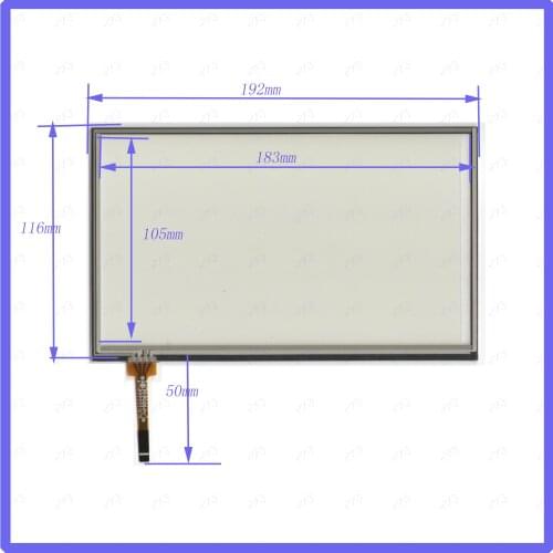 ZhiYuSun 193mm*117mm 8inch 4 line For CarDVD touch screen panel 193*117 this is compatible for AT080TN64 display