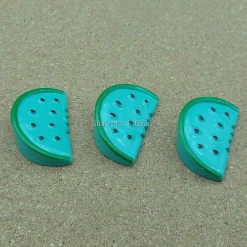 1pcs/lot resin flat back green watermelon cake 25mm Cabochons Hair Bow Center Card Frame Making Craft DIY B012-2