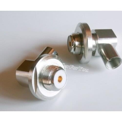 1Pc SO-239 UHF SO-239 Female Radio Solder RG8 LMR400 RG213 RG214 Cable Right Angle RF Connector