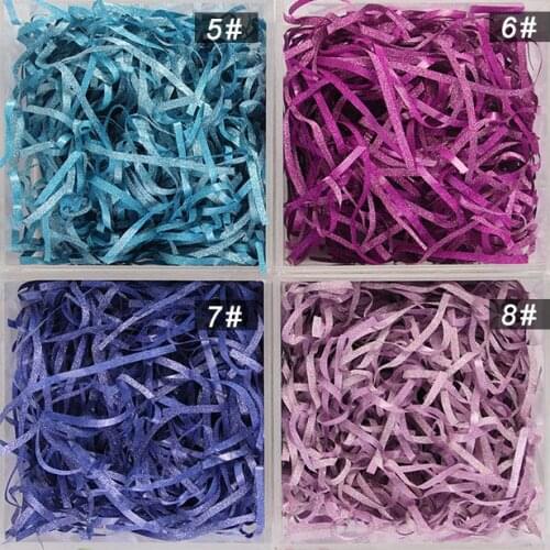 10g Glitter Shredded Tissue Paper Confetti Flash Raffia Gift Box Filler Birthday Wedding Party Package Fill Material DIY Decor