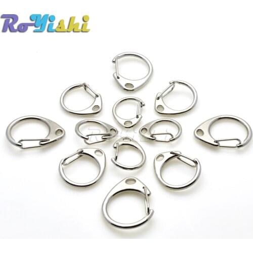 10pcs/pack Keyrings Silver Keychain Split Ring High Quality Key Chains DIY Making Accessories